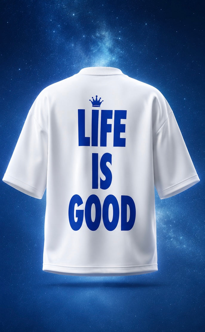 T-shirt Blanc bleu