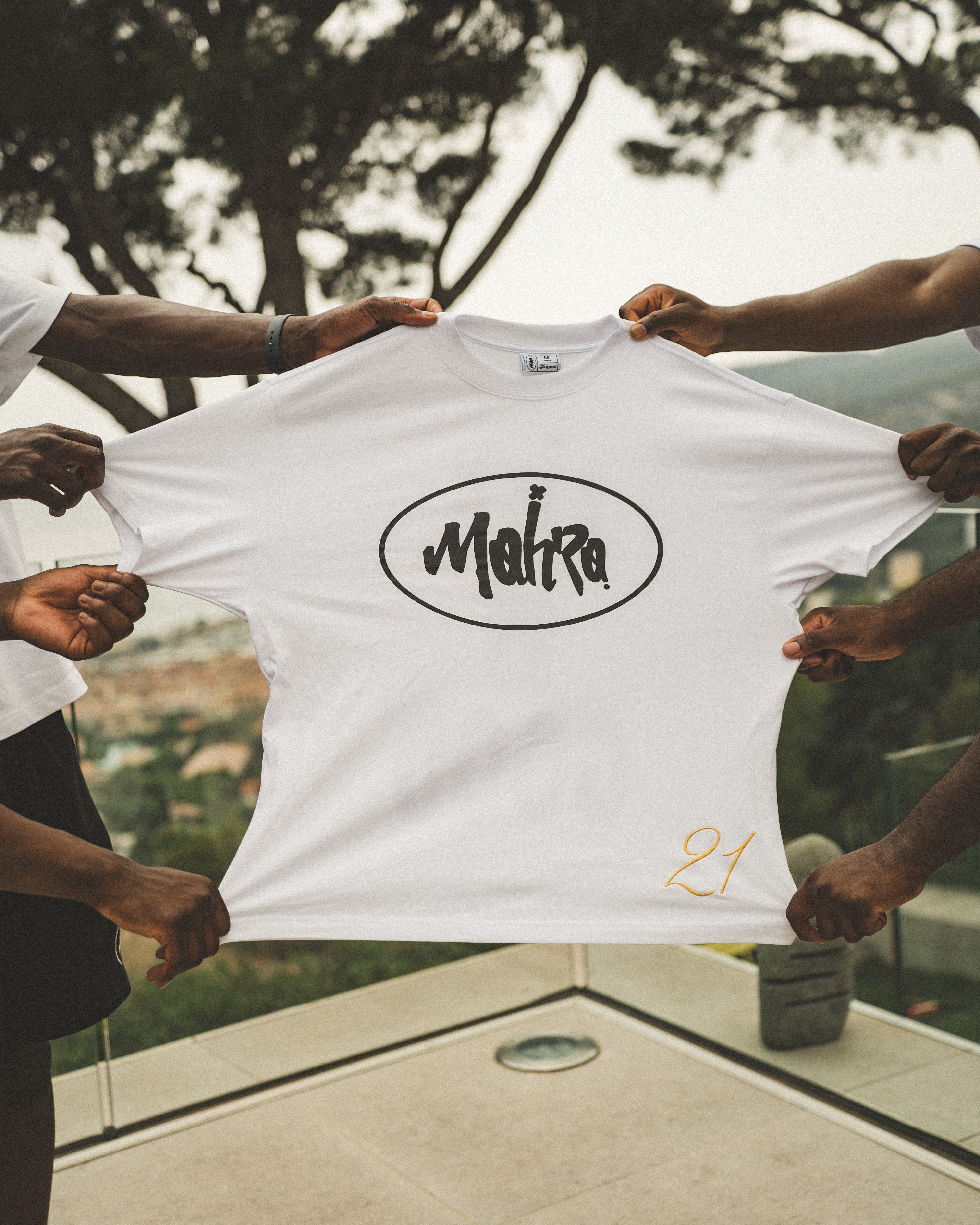 T-Shirt Blanc Noir